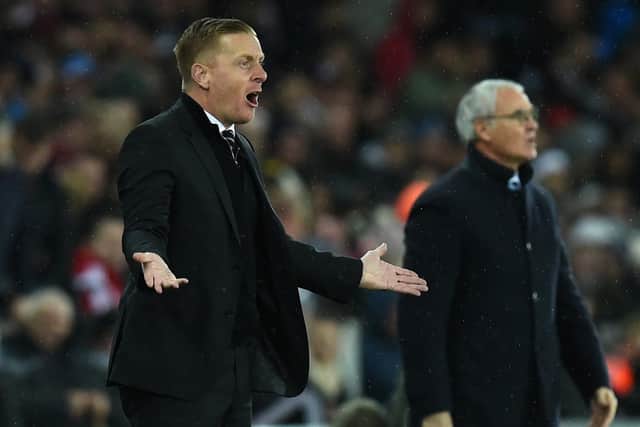 Monk was initially appointed caretaker player-manager after Michael Laudrup was sacked.